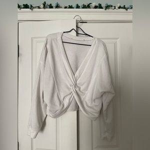 Twist front sweatshirt